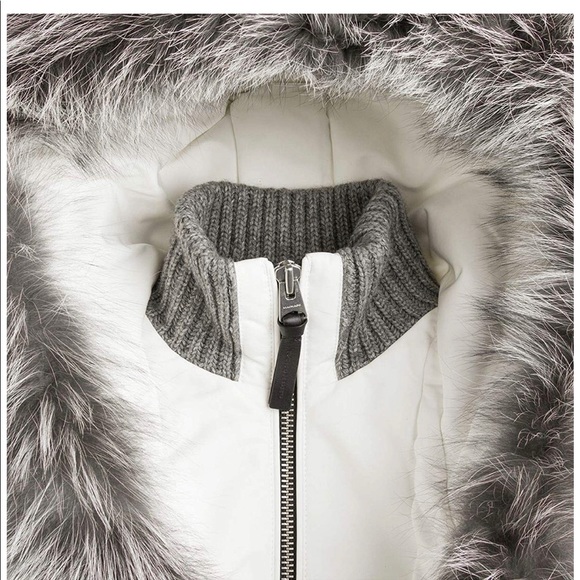 SOLD Mackage Adali-X Down White Coat Silver Fox - Picture 12 of 15